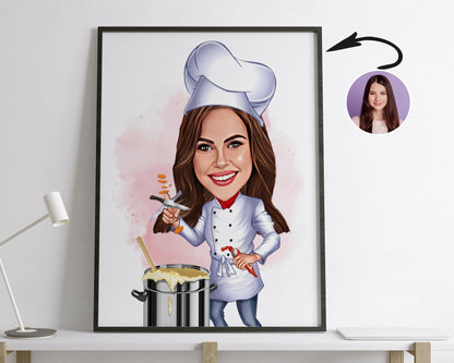 Personalised Chef Caricature
