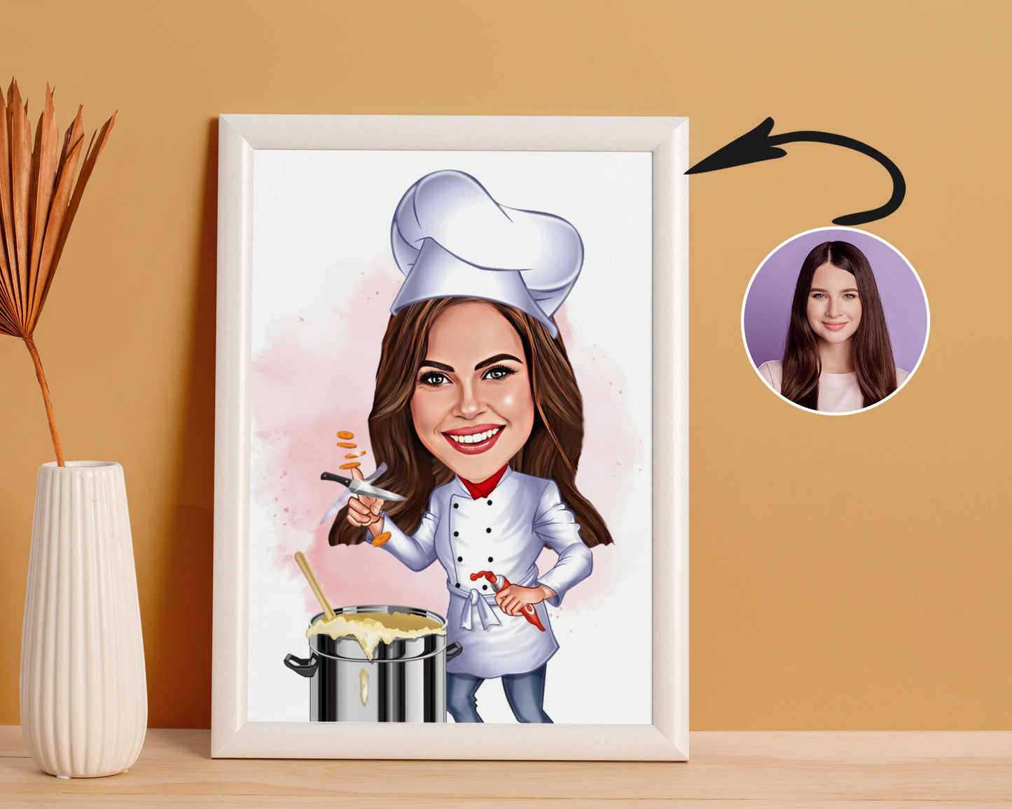 Personalised Chef Caricature