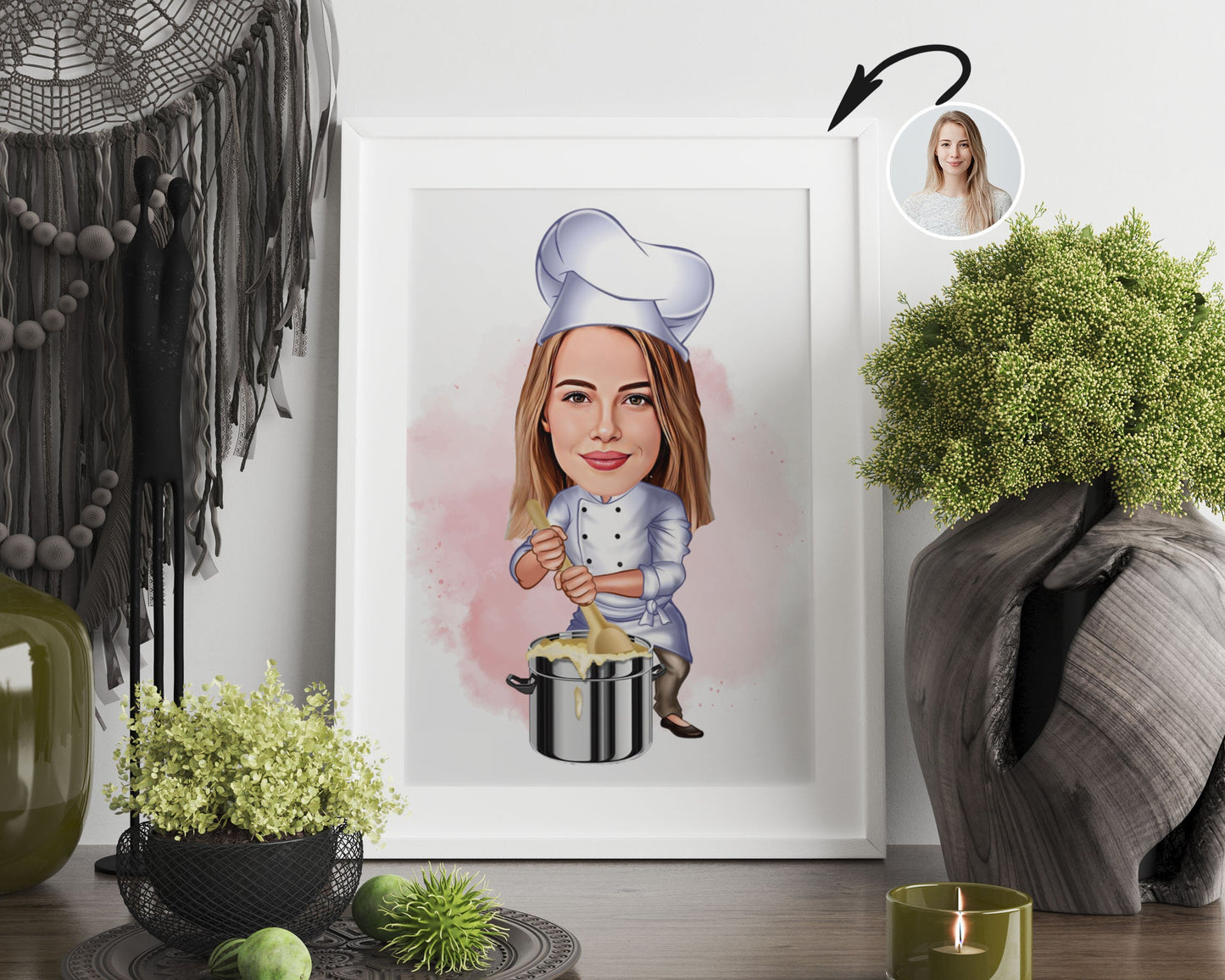 Personalised Chef Caricature