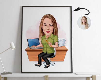 Personalised Administrator Caricature