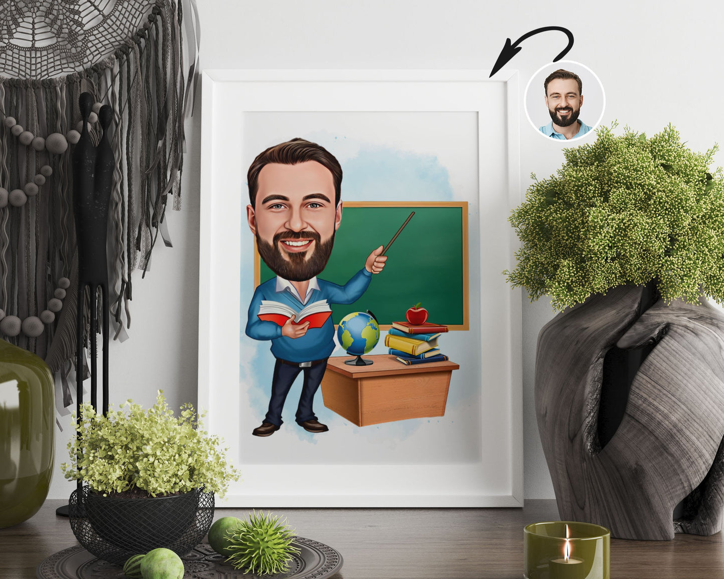 Personalised Teacher Caricature