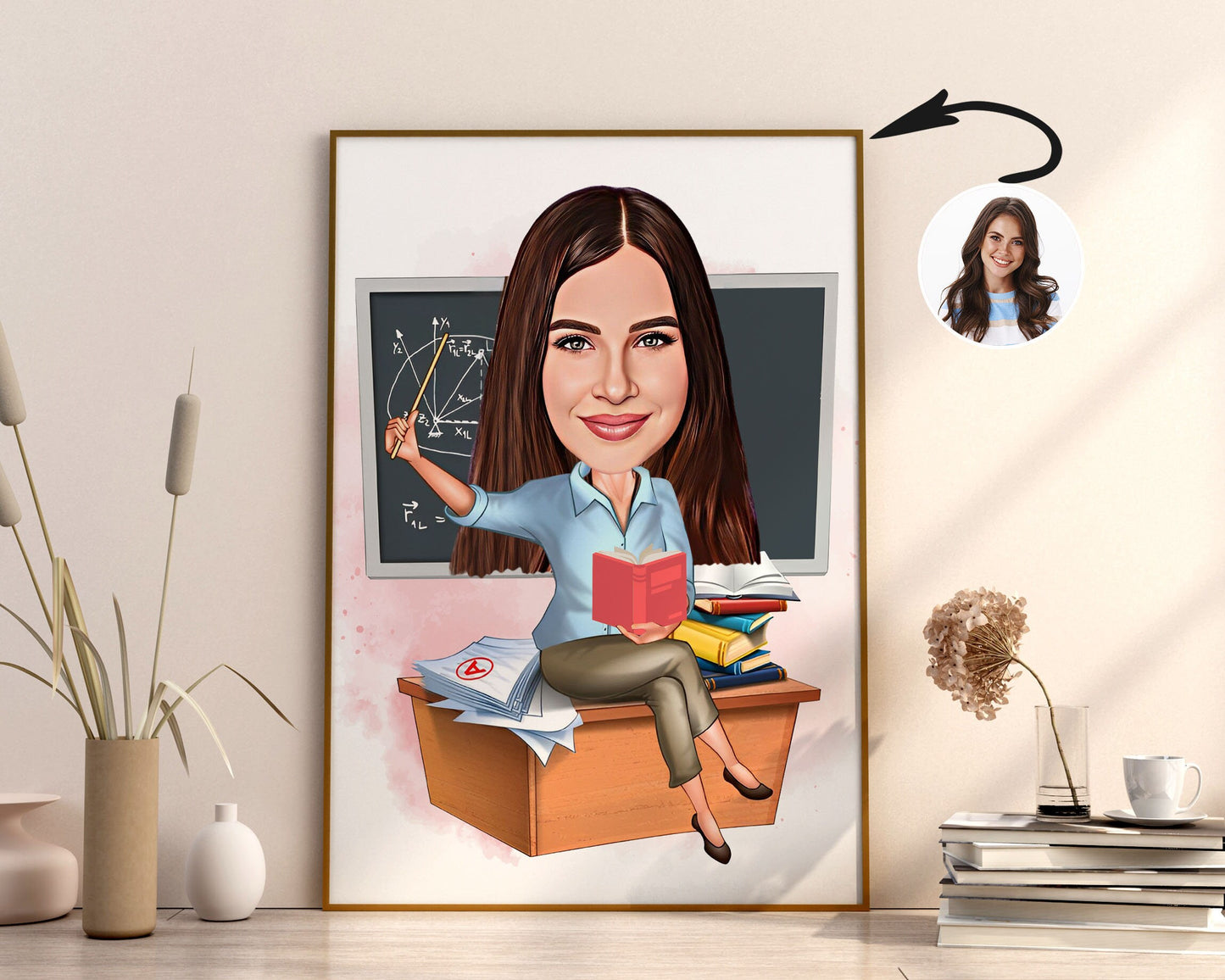 Personalised Teacher Caricature