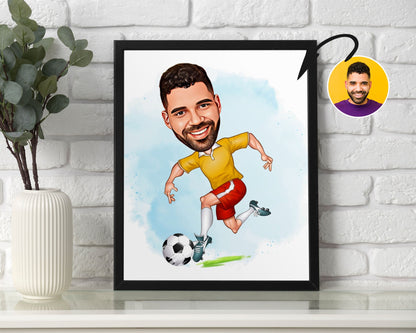 Personalised Soccer Caricature
