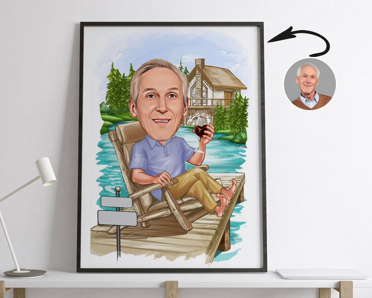 Personalised Retirement Caricature