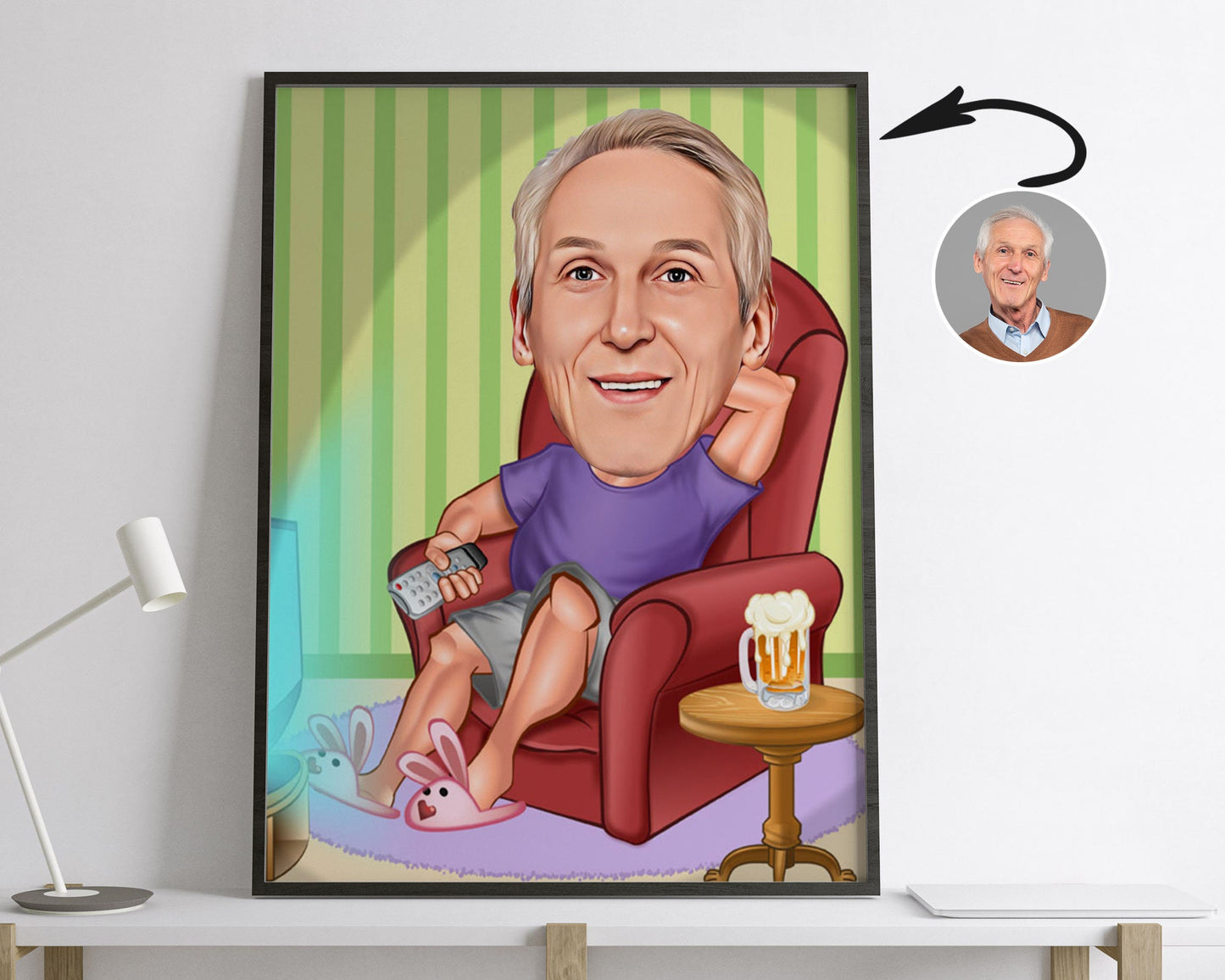 Personalised Retirement Caricature