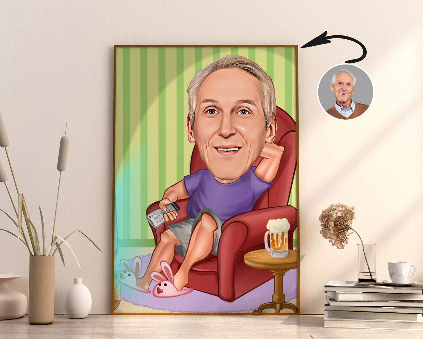 Personalised Retirement Caricature