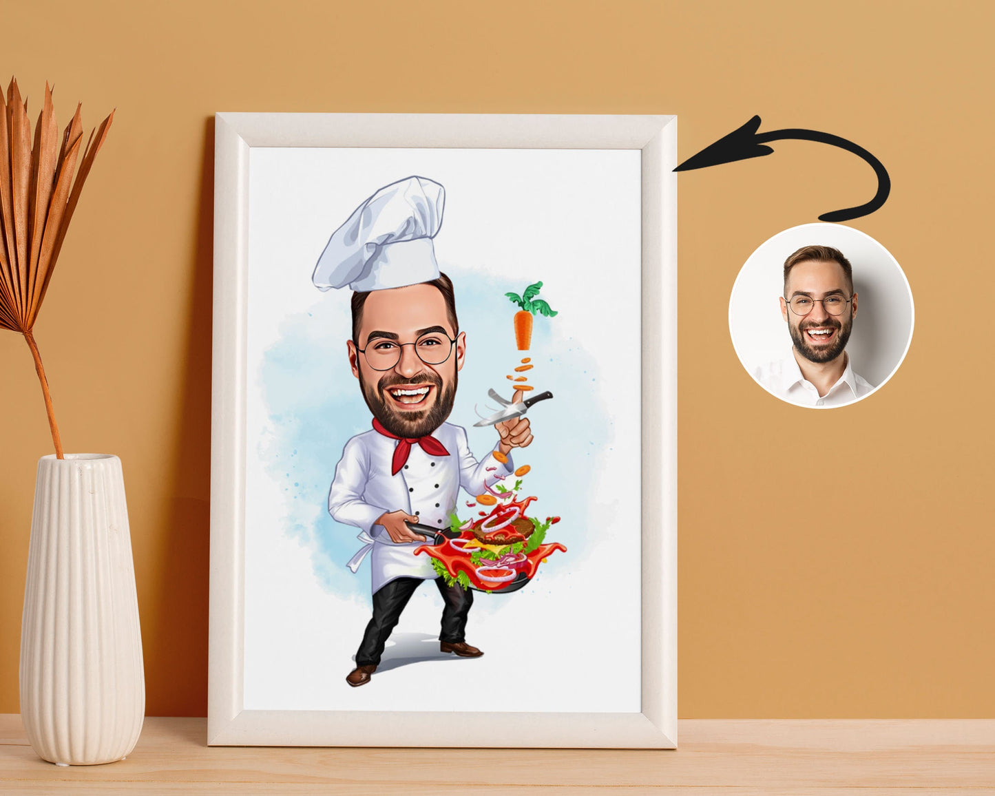 Personalised Chef Caricature