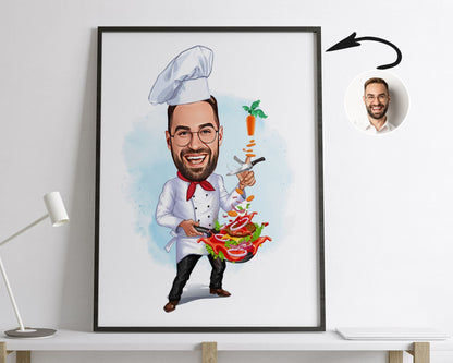 Personalised Chef Caricature