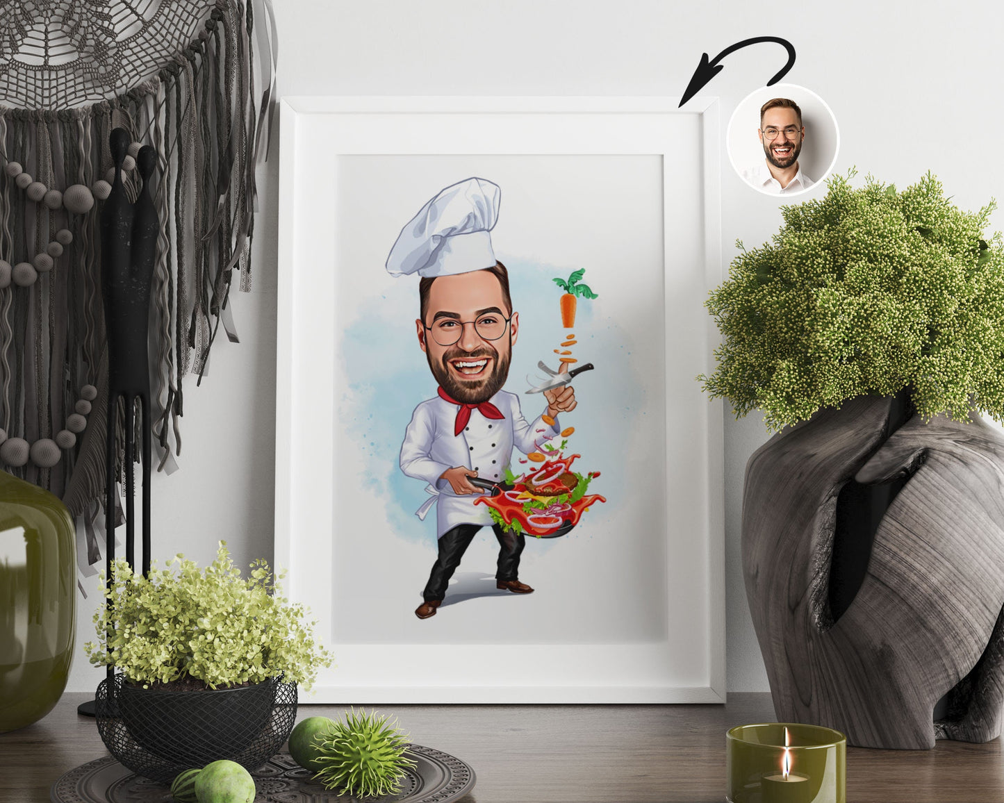 Personalised Chef Caricature