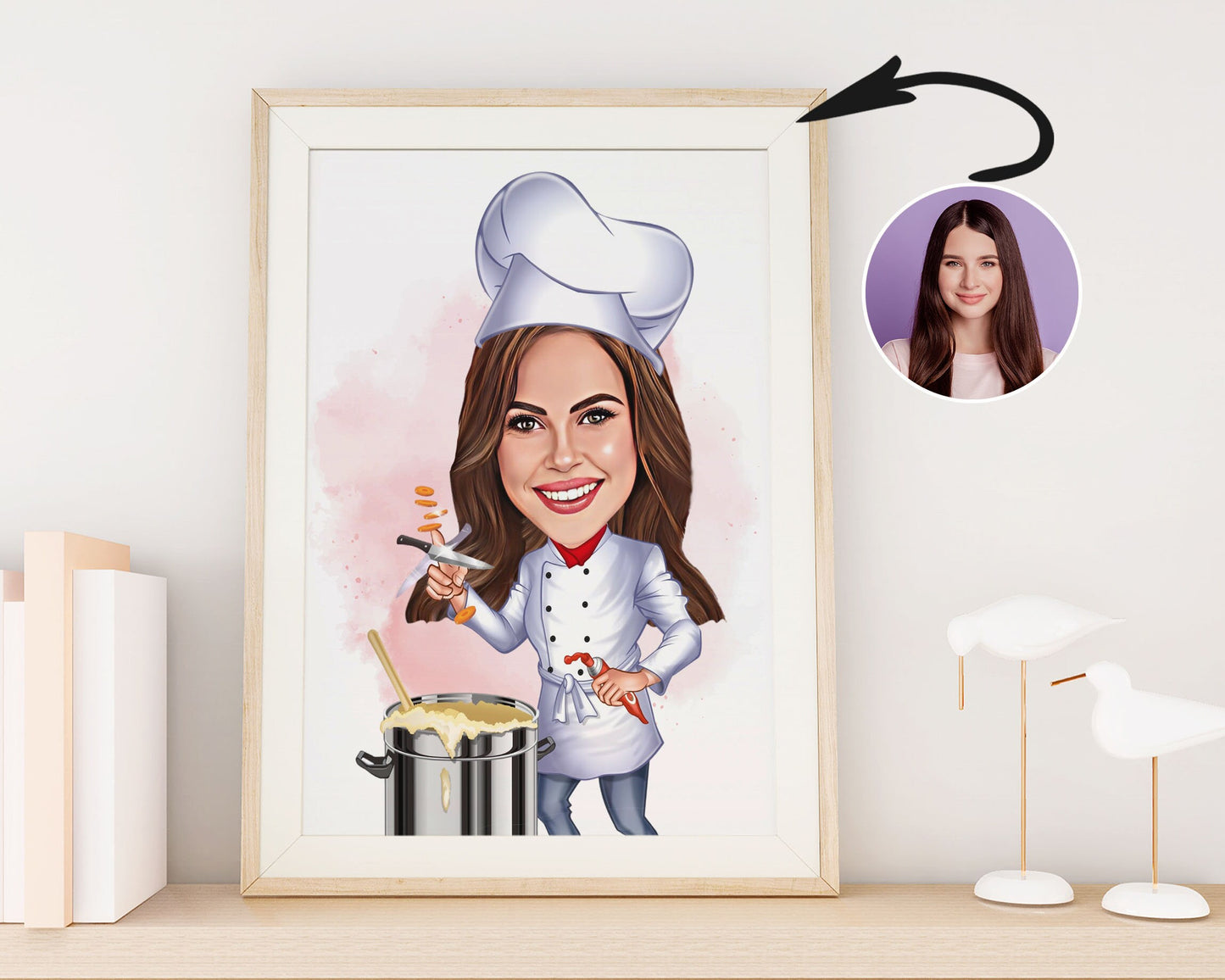 Personalised Chef Caricature