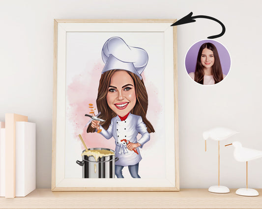 Personalised Chef Caricature