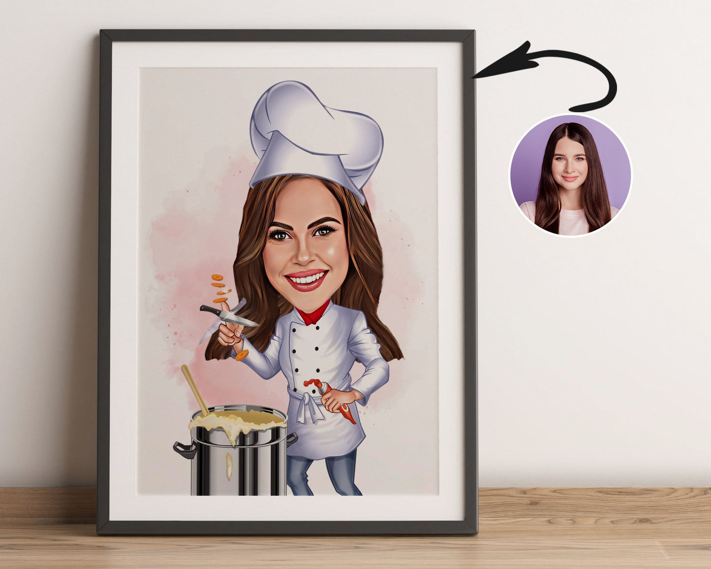 Personalised Chef Caricature