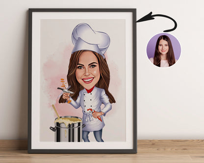 Personalised Chef Caricature