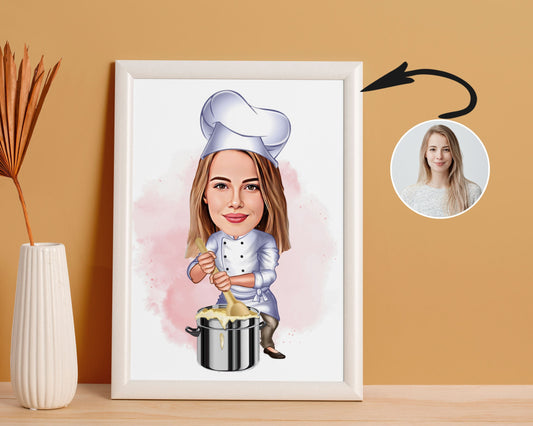 Personalised Chef Caricature