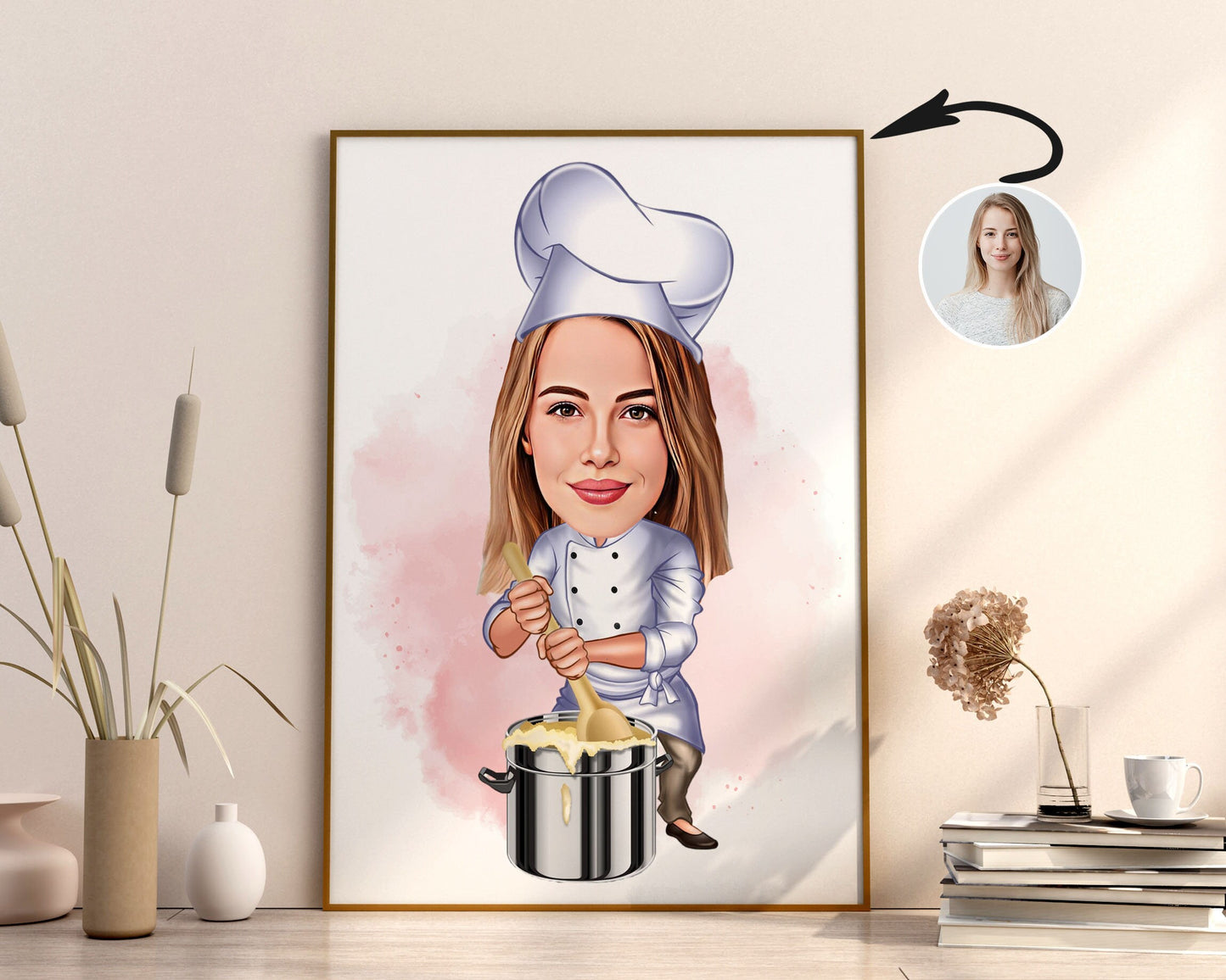 Personalised Chef Caricature