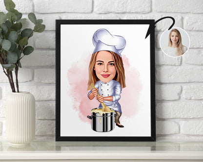 Personalised Chef Caricature