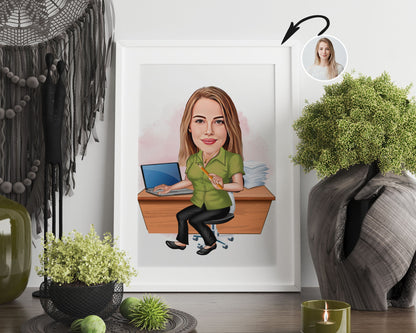 Personalised Administrator Caricature