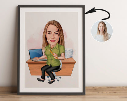 Personalised Administrator Caricature