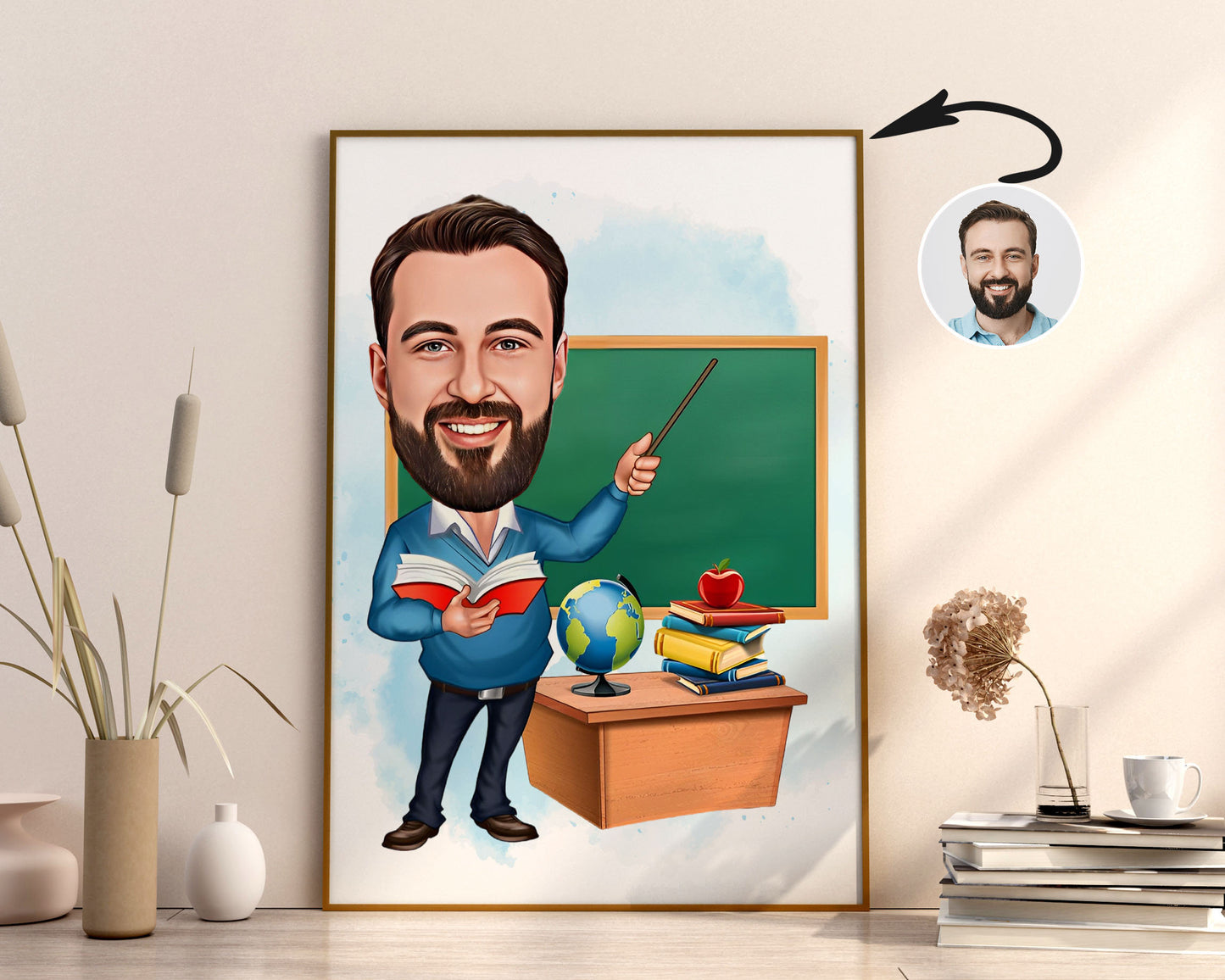 Personalised Teacher Caricature