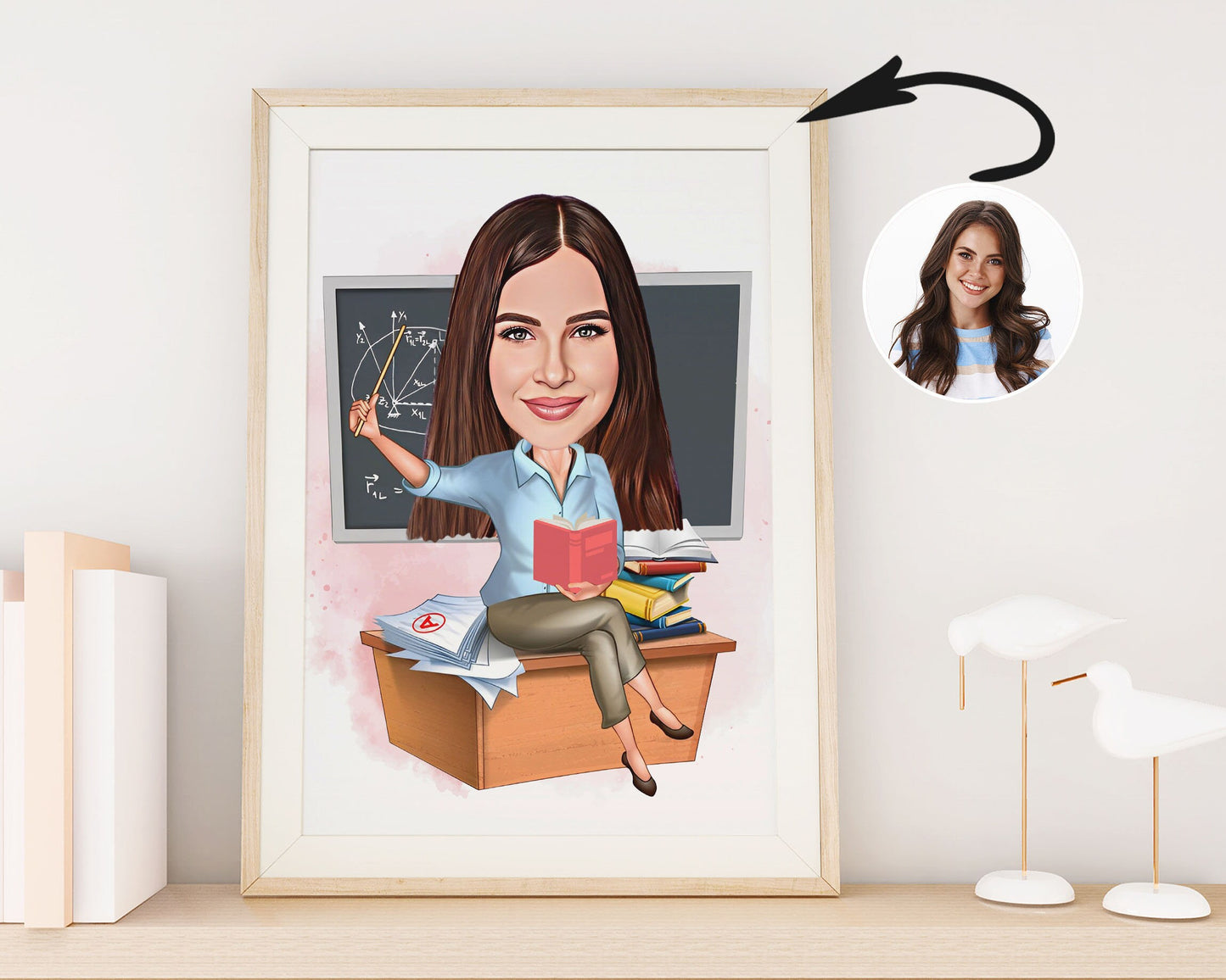 Personalised Teacher Caricature