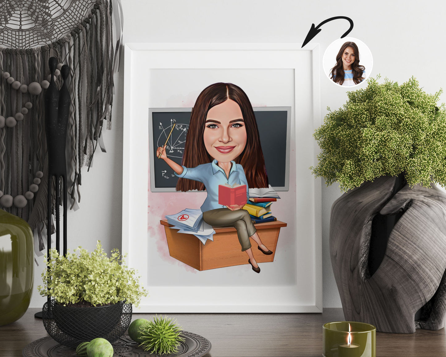 Personalised Teacher Caricature