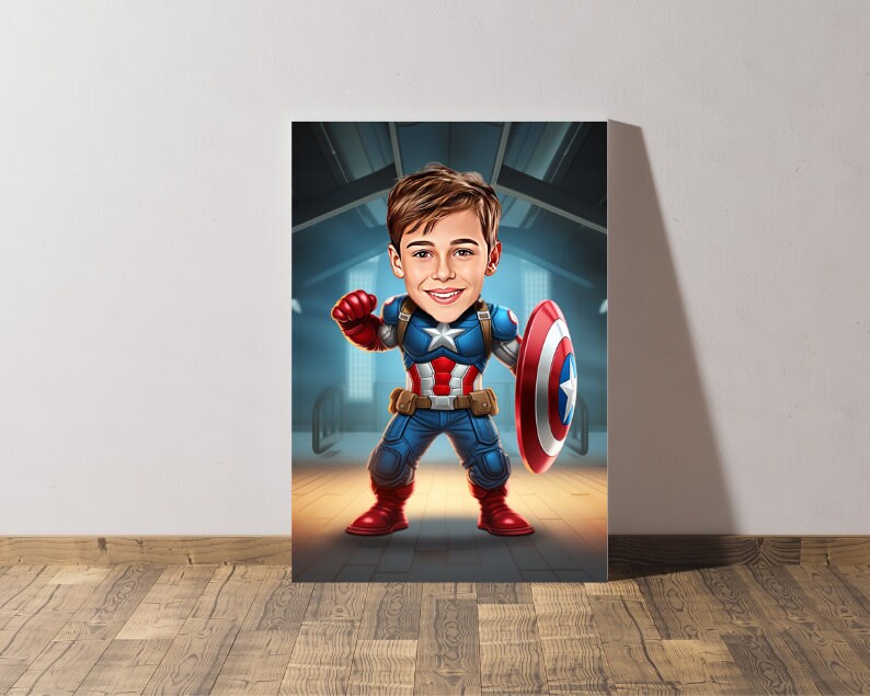 Personalised Captain America Caricature