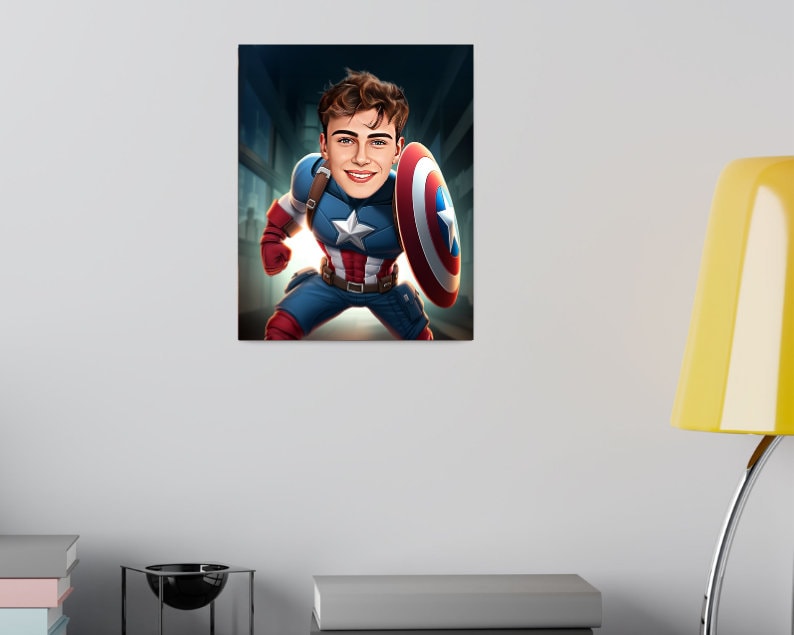 Personalised Captain America Caricature