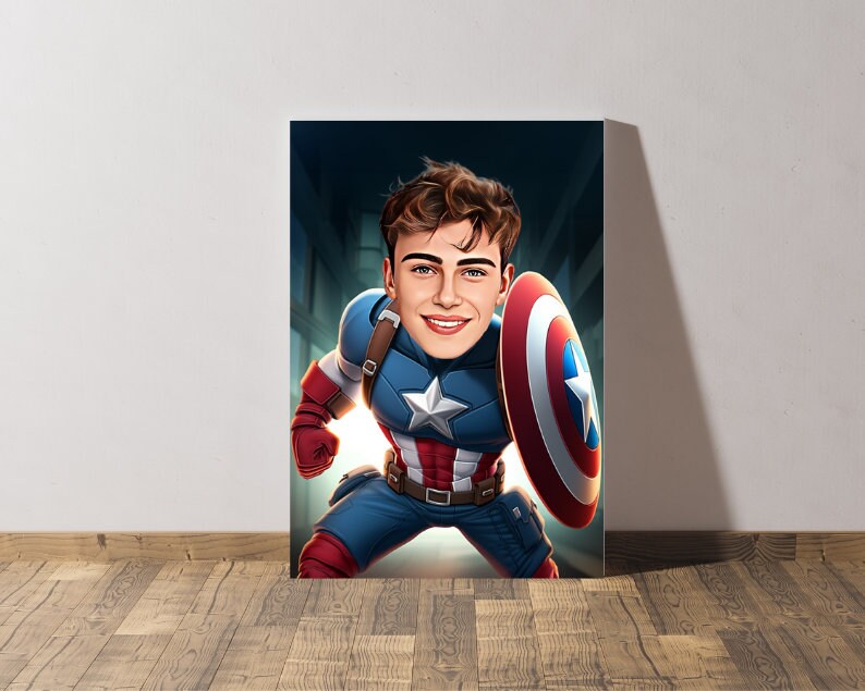Personalised Captain America Caricature