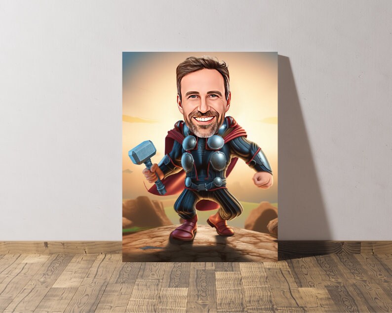 Personalised Thor Caricature