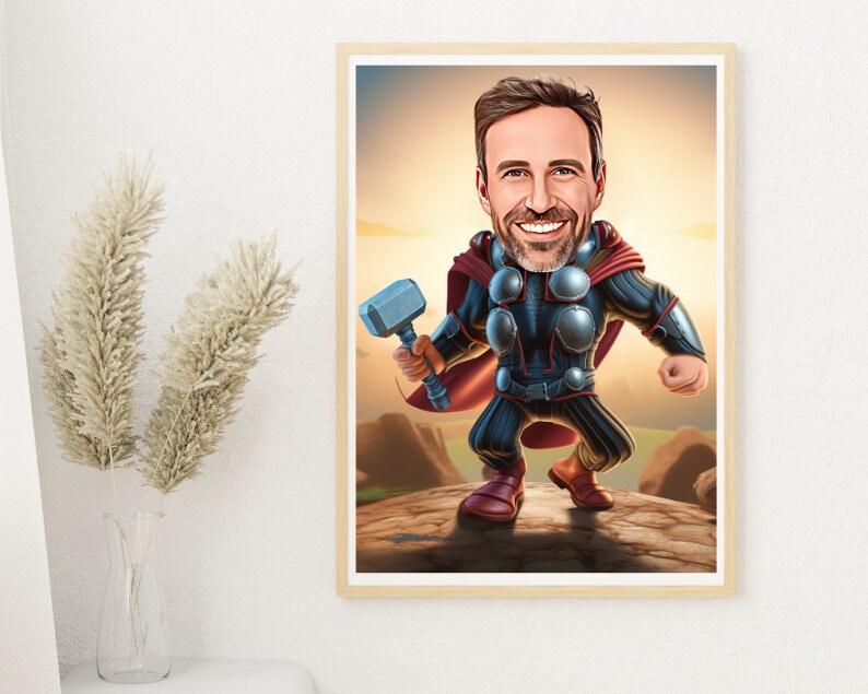 Personalised Thor Caricature