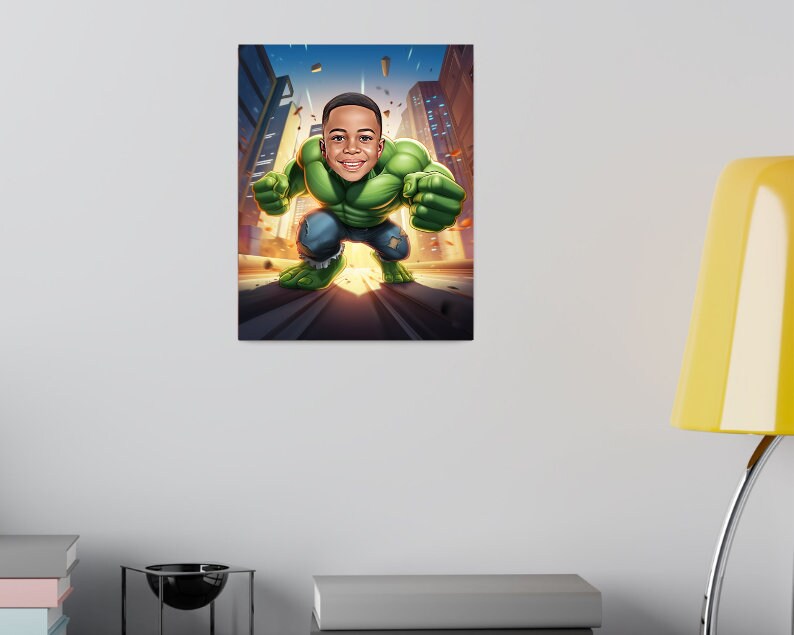 Personalised Hulk Caricature