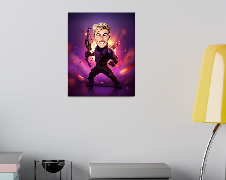 Personalised Hawkeye Caricature