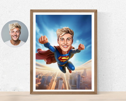 Personalised Superman Caricature