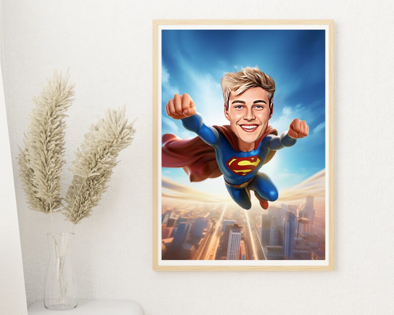 Personalised Superman Caricature