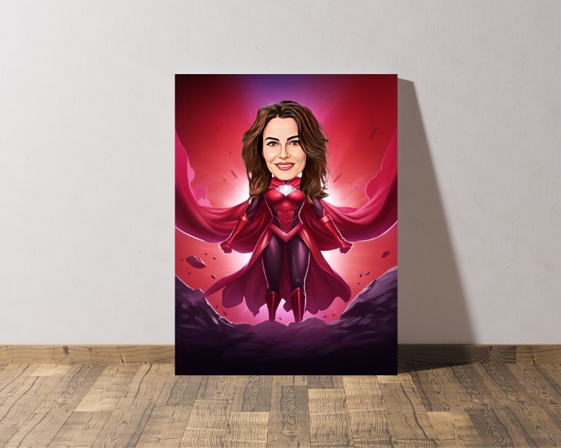 Personalised Scarlett Witch Caricature