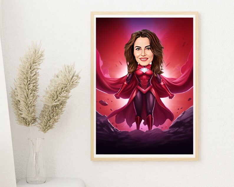 Personalised Scarlett Witch Caricature