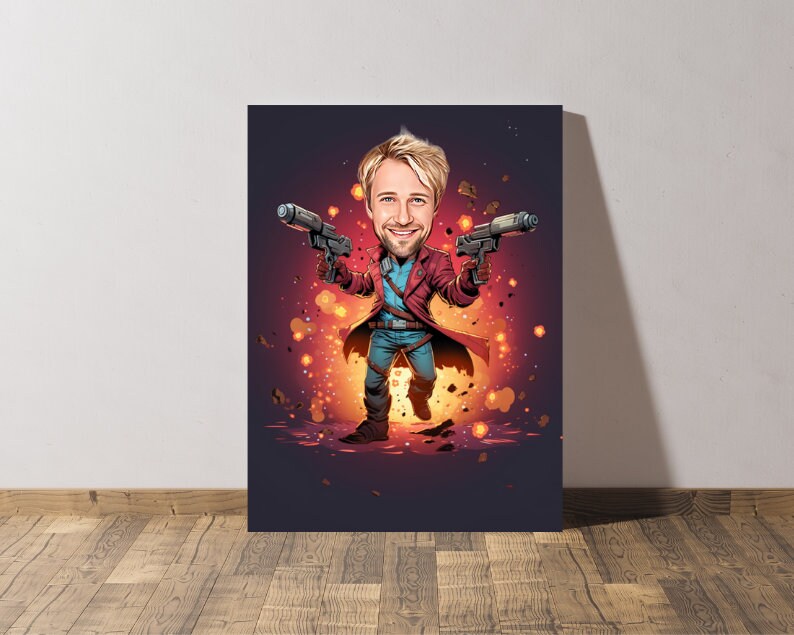 Personalised Starlord Caricature