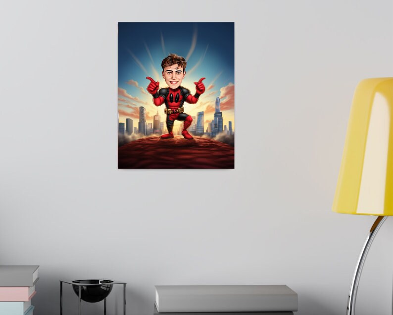 Personalised Deadpool Caricature