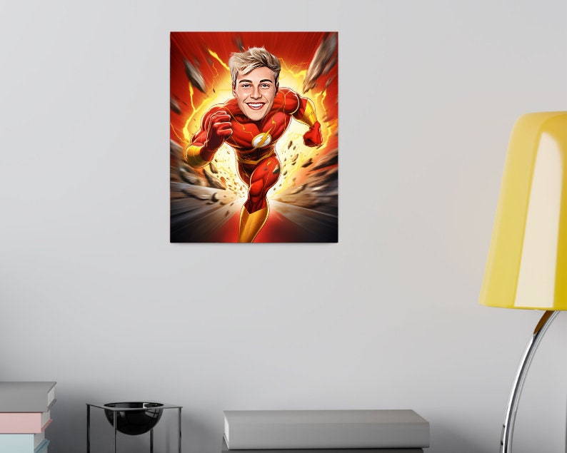 Personalised The Flash Caricature