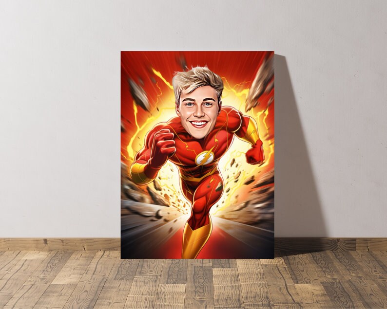 Personalised The Flash Caricature