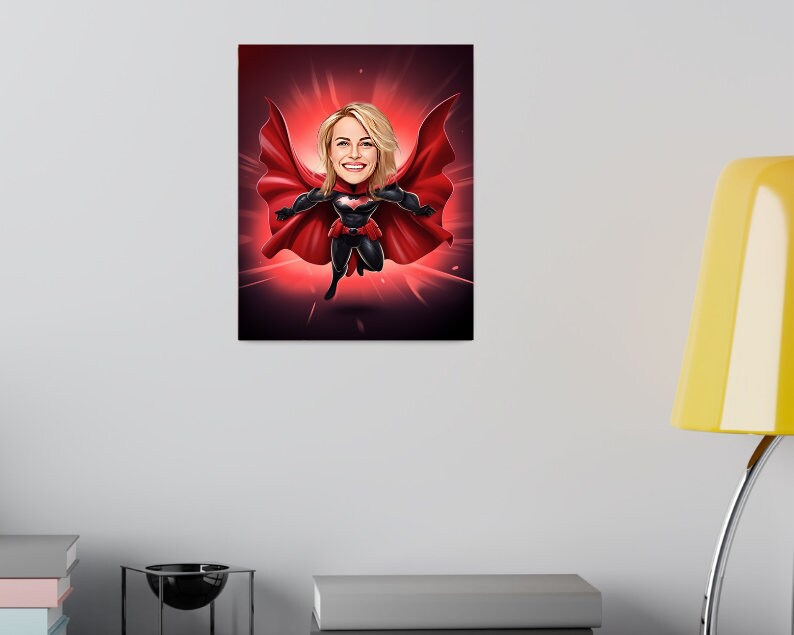 Personalised Batwoman Caricature