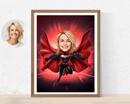 Personalised Batwoman Caricature