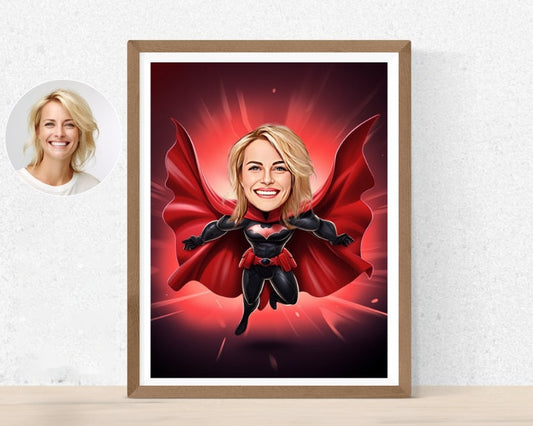 Personalised Batwoman Caricature