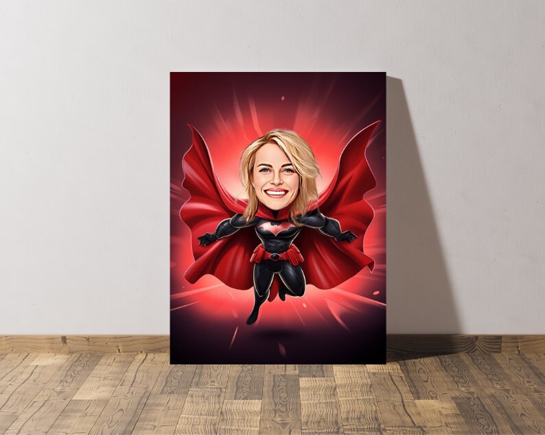 Personalised Batwoman Caricature