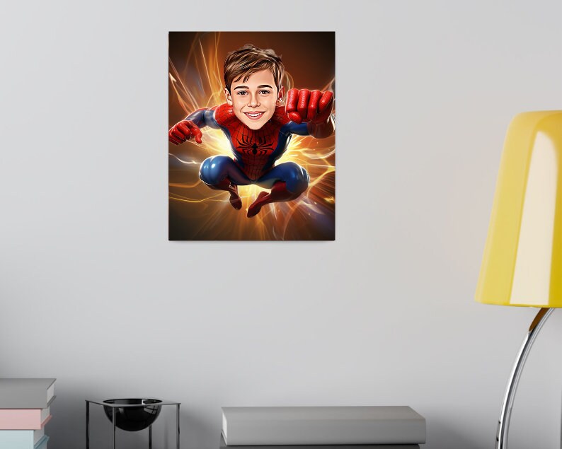 Personalised Spiderman Caricature