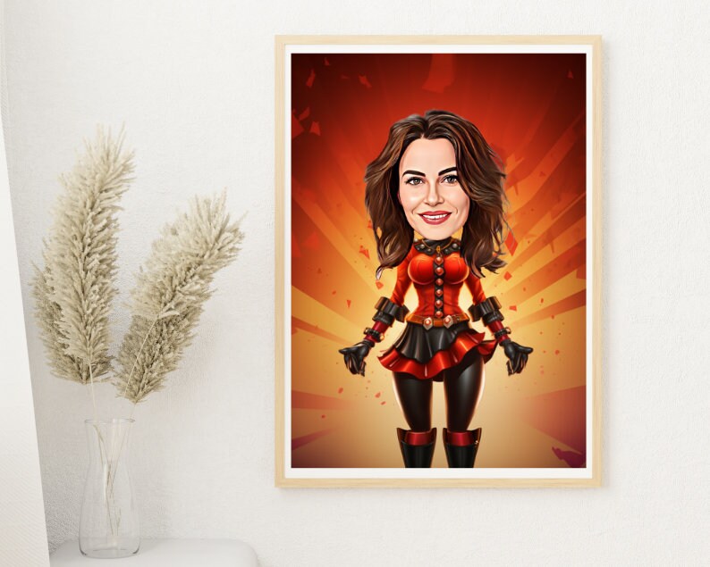 Personalised Harley Quinn Caricature