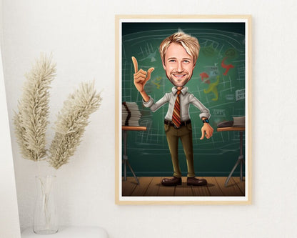 Personalised Teacher Caricature
