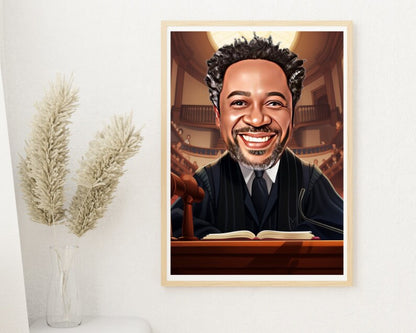 Personalised Lawyer Caricature