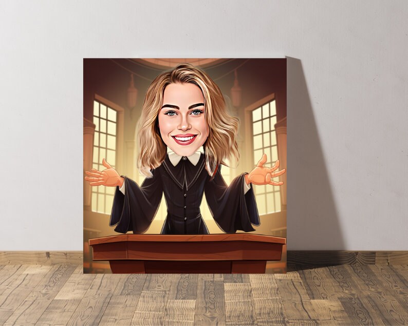 Personalised Lawyer Caricature