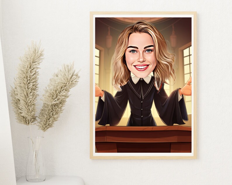 Personalised Lawyer Caricature